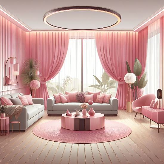 Modern Living Room Curtains Dubai