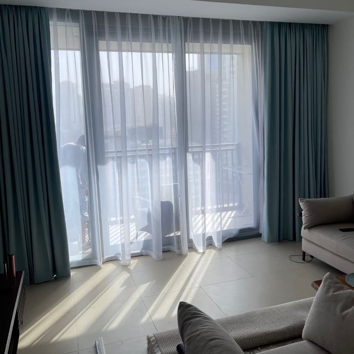 Pinch Pleat Sheer And Blackout Curtains