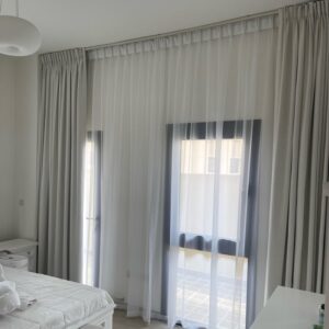 Silver Triple Pinch Pleat Curtains