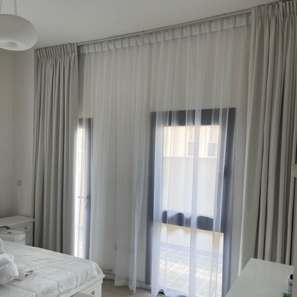 Silver Triple Pinch Pleat Curtains