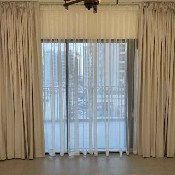 White Pinch Pleat Curtains