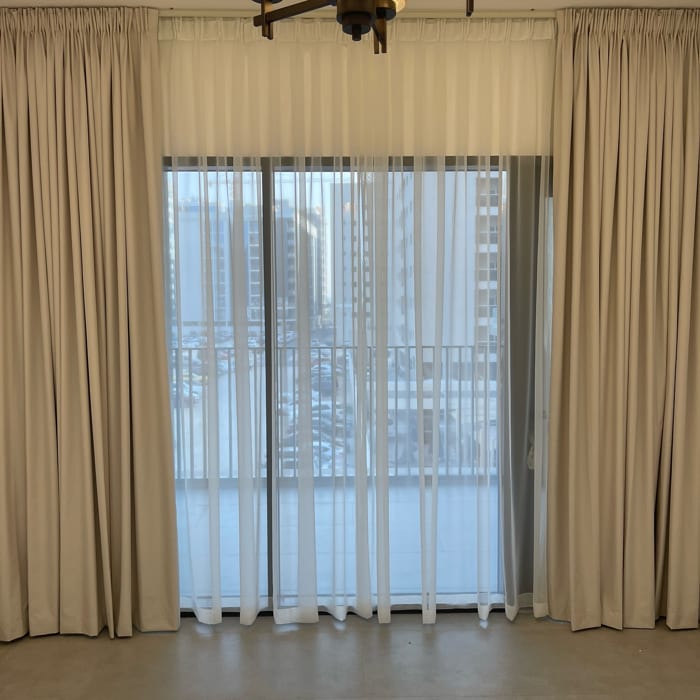 White Pinch Pleat Curtains