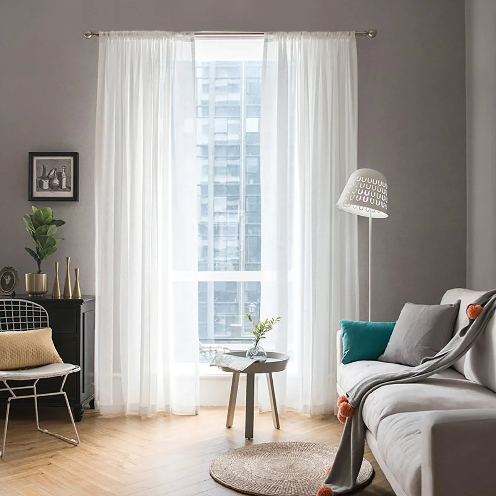 White living Room Curtains