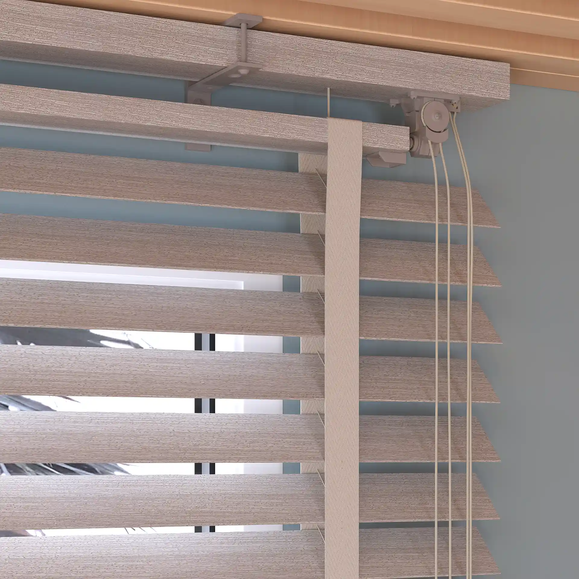 50mm Elegant White Wooden Venetian Blinds - Image 3