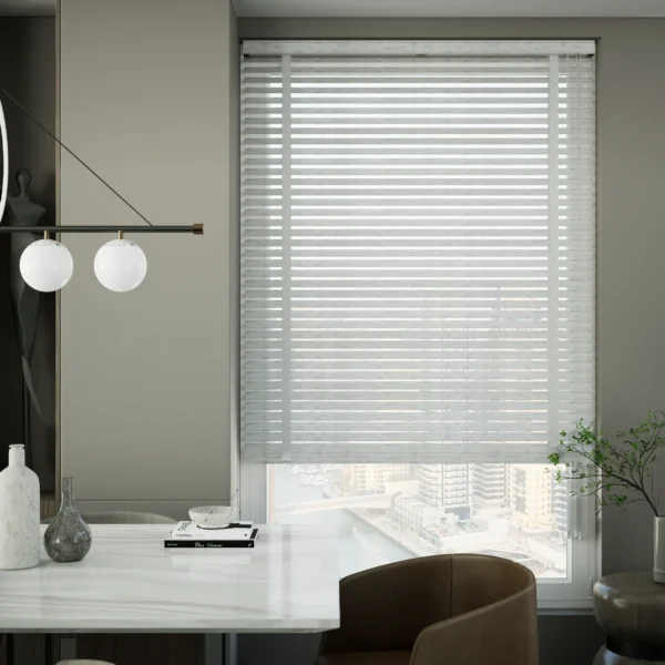 50mm White Wooden Venetian Blinds