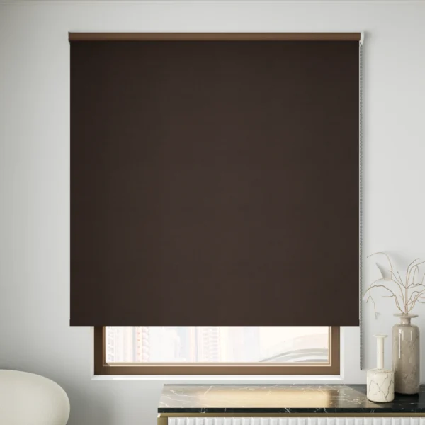 Blackout Roller Blinds - Dark Brown - Image 2