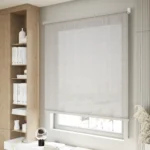 Elegant Sunscreen Roller Blinds - Grey - Image 2