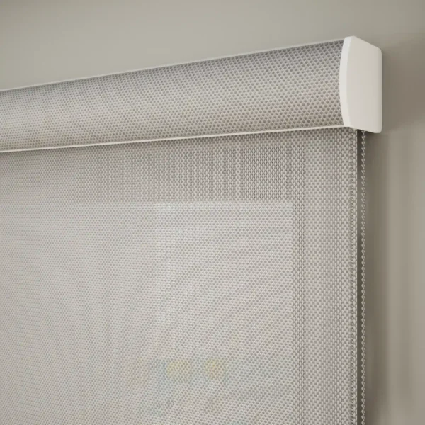 Elegant Sunscreen Roller Blinds - Grey - Image 3
