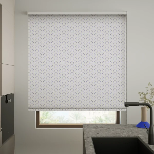 Printed Blackout Roller Blinds - Blue