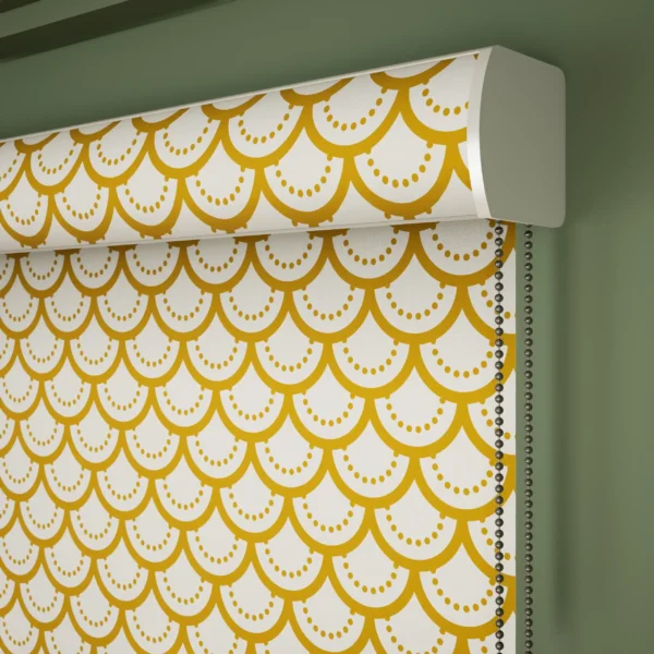 Printed Blackout Roller Blinds - Gold - Image 3