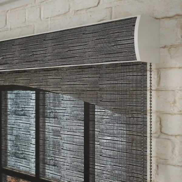 Stylish Sunscreen Roller Blinds - Black - Image 3