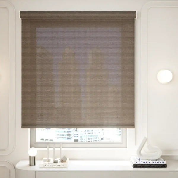 Sunscreen Roller Blinds - Brown