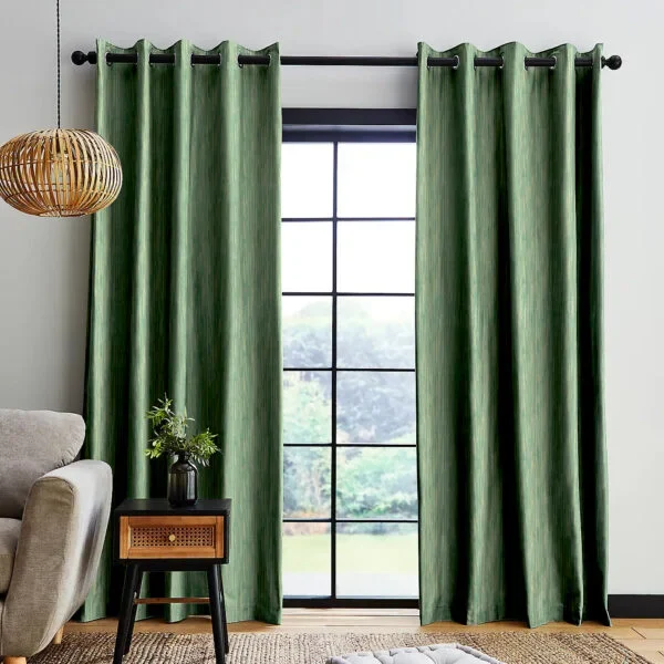 Green Eyelet Curtains Dubai