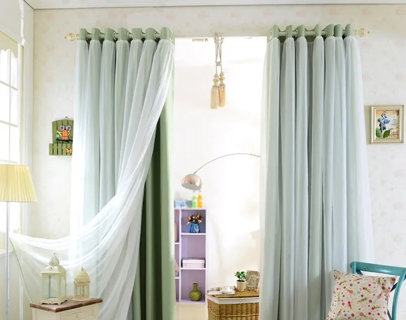 Layer Sheer and Blackout Curtains