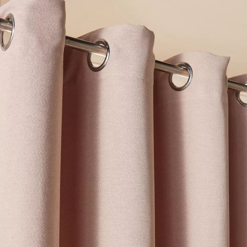 Pink Eyelet Curtains Dubai