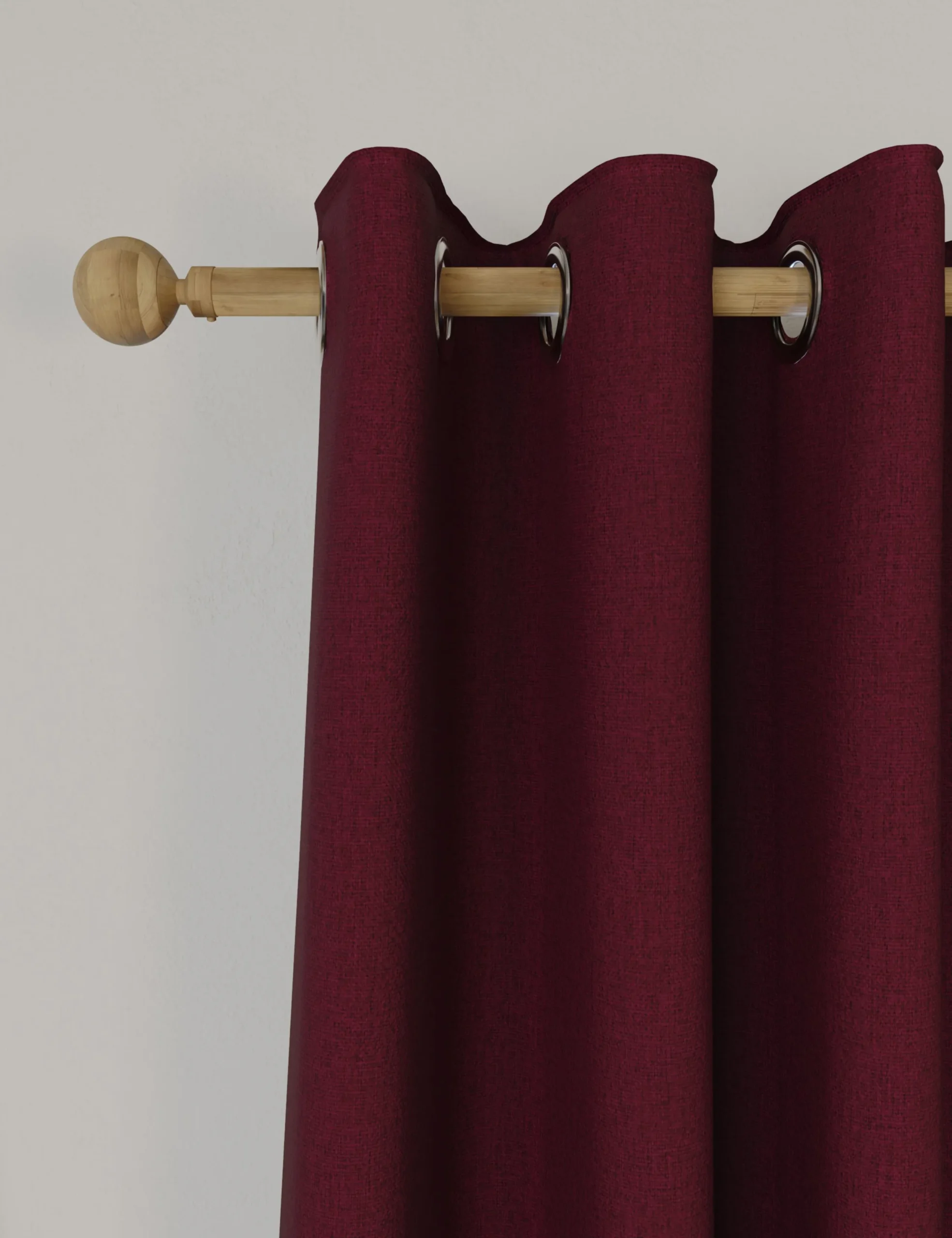Brushed Eyelet Blackout Thermal Curtains