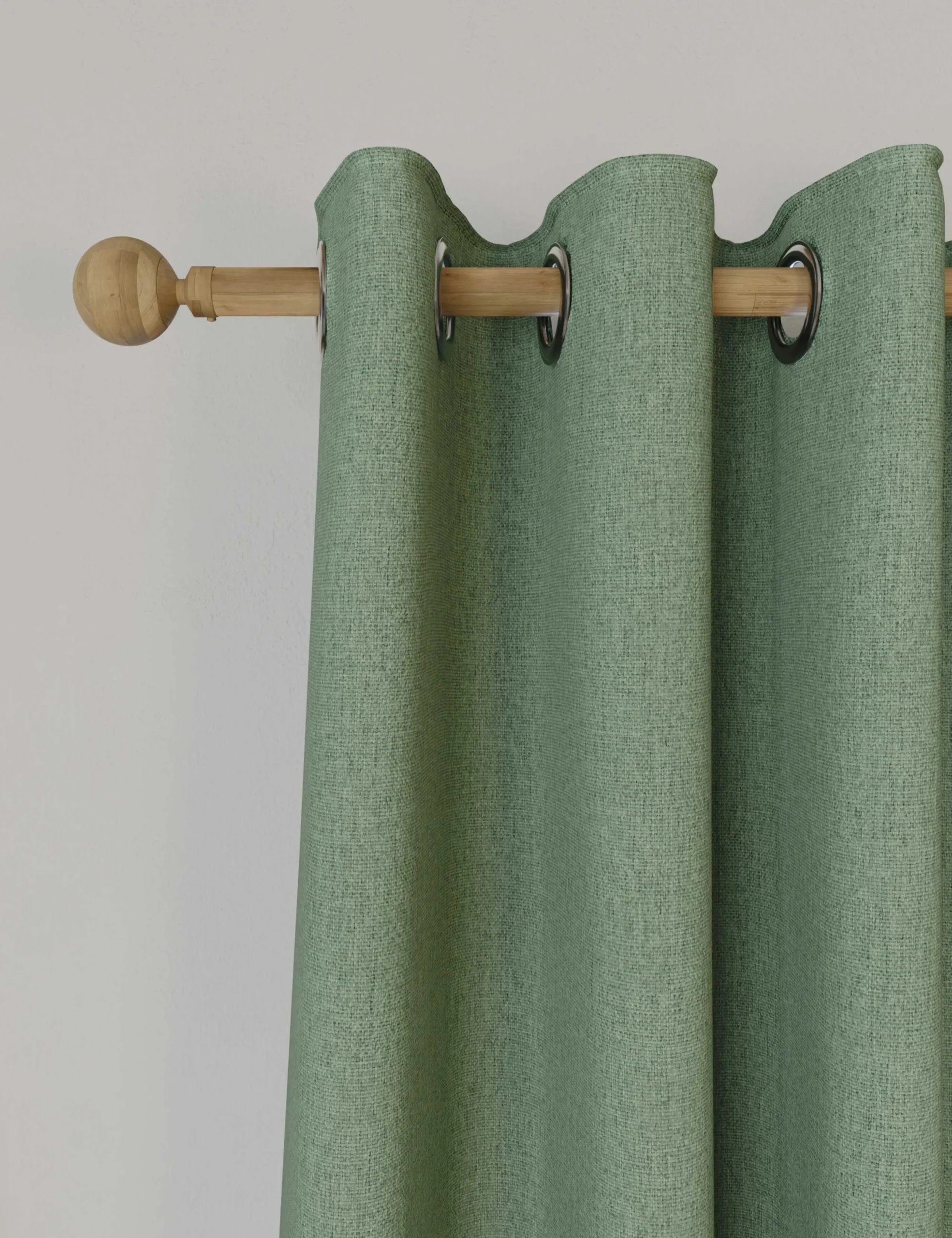 Brushed Eyelet Blackout Thermal Curtains