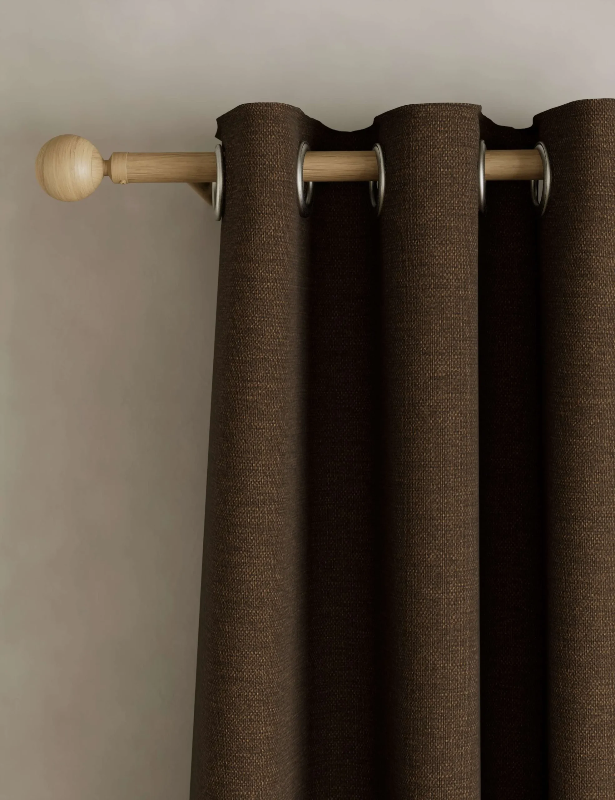 Brushed Eyelet Blackout Thermal Curtains
