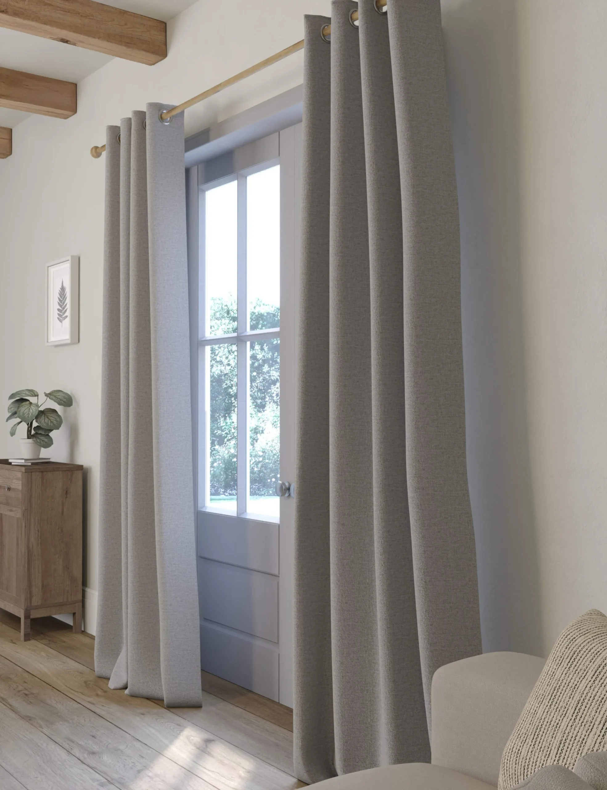Brushed Eyelet Ultra Thermal Blackout Curtains