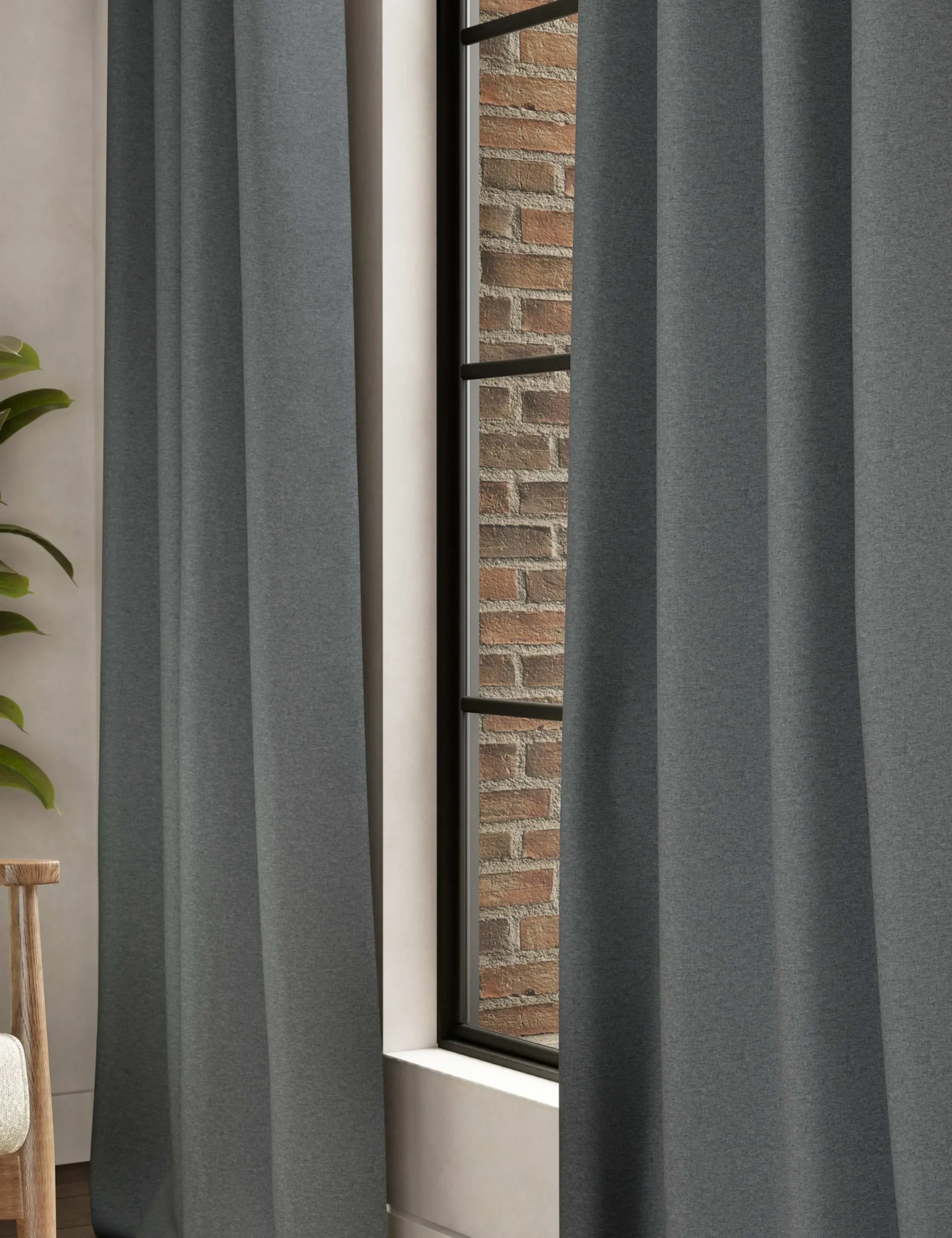 Brushed Eyelet Ultra Thermal Blackout Curtains