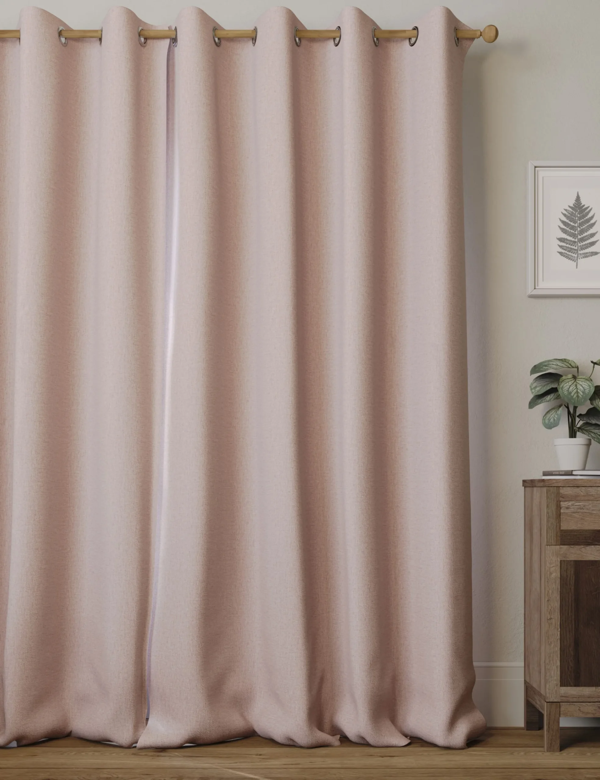 Brushed Eyelet Ultra Thermal Blackout Curtains