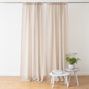 Linen Curtain Panel Natural Garza