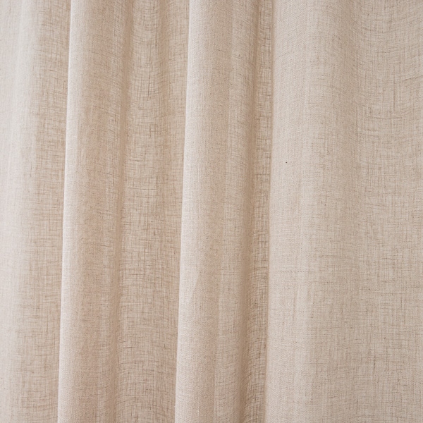 Linen Curtain Panel Natural Garza