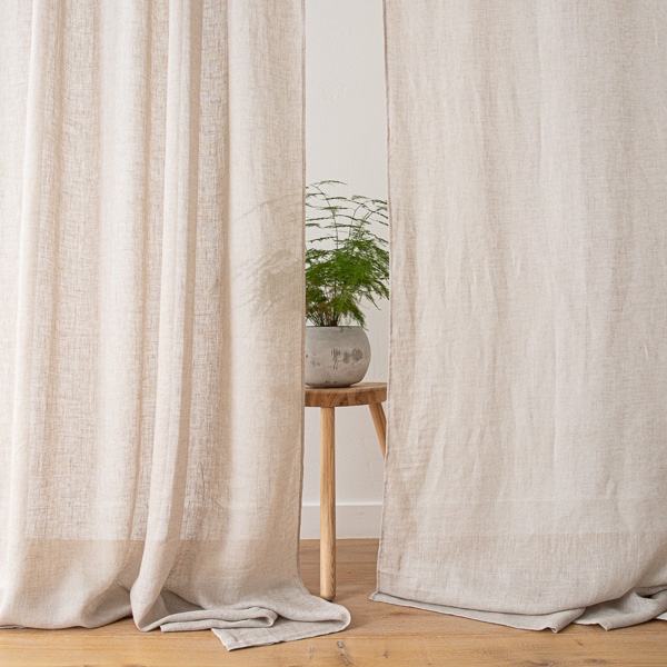Linen Curtain Panel Natural Garza