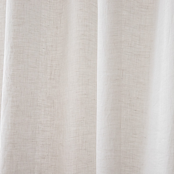 Sheer Linen Curtain With Ties Silver Garza